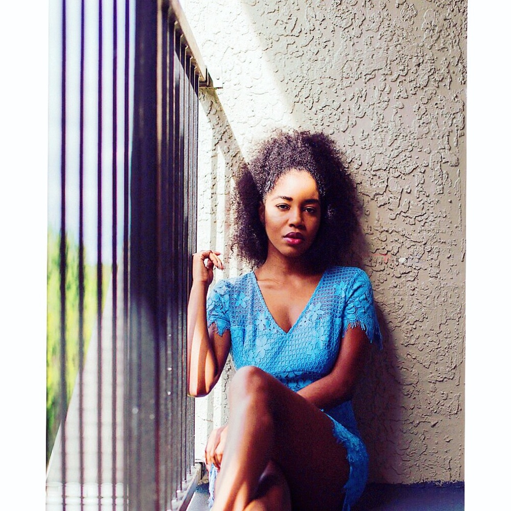 BEBE lacy mini dress